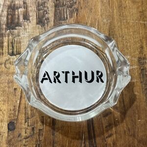 Vintage Arthur Glass Ashtray NYC New York City 1960s Discotheque Rare Design